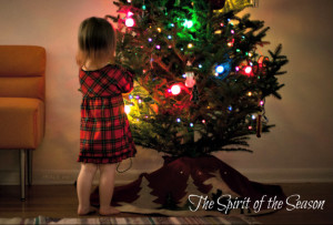 christmas tree girl text